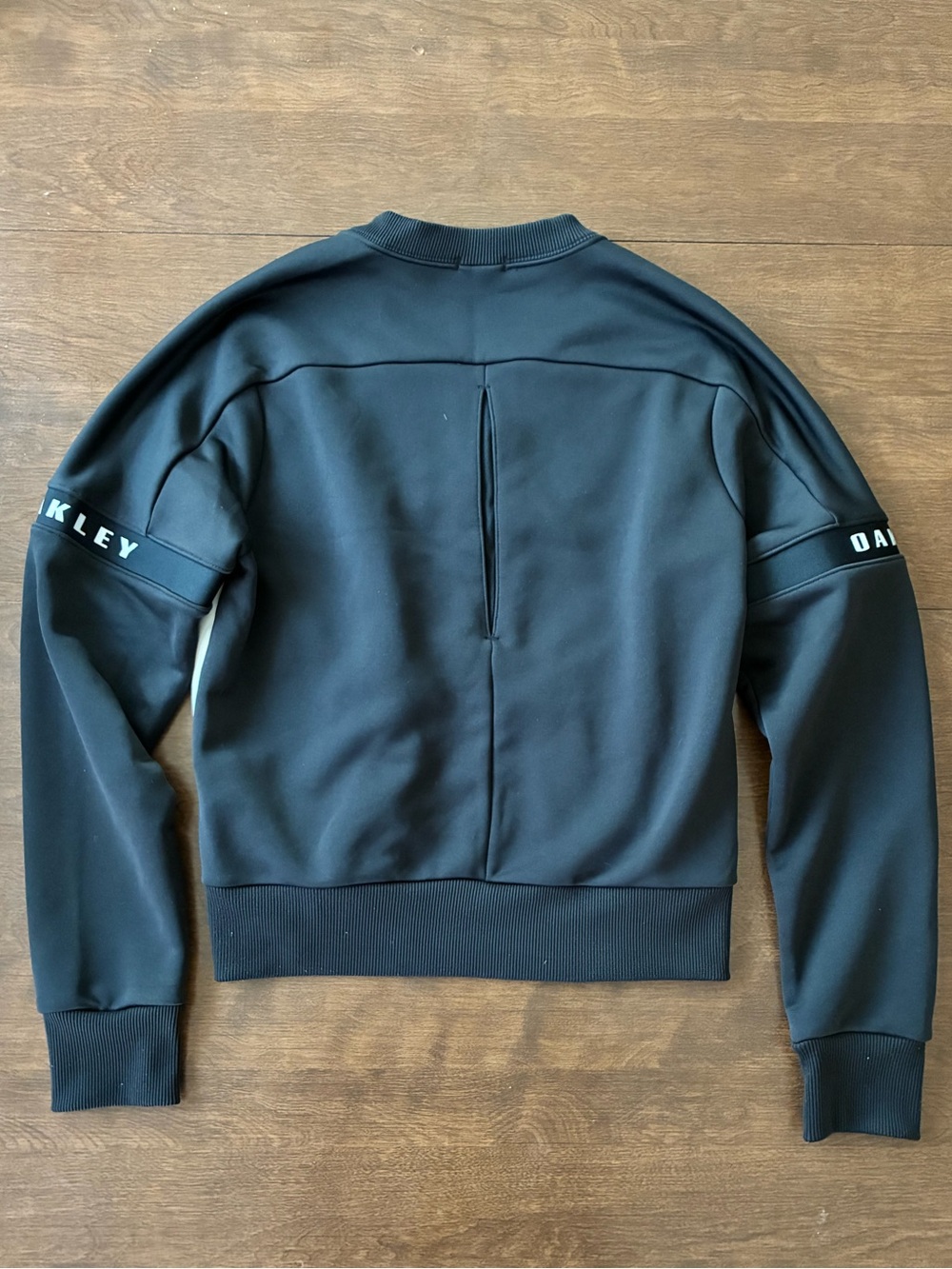 Oakley Athletic Black Bomber Jacket with White Panels - Picture 4 of 7